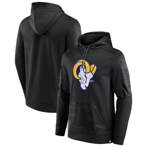 Men's Los Angeles Rams Black On The Ball Pullover Hoodie,We sell and wholesale Men's Los Angeles Rams Black On The Ball Pullover Hoodie on line form chian!